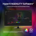 HP HyperX Pulsefire Saga RGB Wired Gaming Mouse – 26K DPI, 8K Polling, Optical Switches, Modular Design, RGB Lighting, HyperFlex 2 USB-A Cable - Image 8