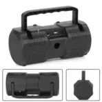 Kisonli K1 Portable Bluetooth 5.0 Bass Stereo Speaker | 9 RGB Light Modes | Rechargeable Karaoke Music Player with Handle Phone Cradle | Supports USB,  TF Card, Mic Input - Image 3