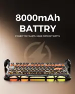 GravaStar Mercury K1 Pro 75% Mechanical Keyboard With Aluminum Alloy Body, Kailh Speedy Mint Linear Switches, Dual RGB, Tri-Mode Wireless, 8000mAh Battery, Windows OS & mac OS | CyberFlare - Image 6
