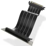 ASIAHORSE PCIE 3.0 Soft 90° 20cm Black Extension Cable | High-Speed GPU Riser | Flexible Shielded Design | Easy Installation for Custom Builds
