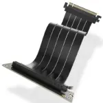 ASIAHORSE PCIE 3.0 Soft 90° 20cm Black Extension Cable | High-Speed GPU Riser | Flexible Shielded Design | Easy Installation for Custom Builds