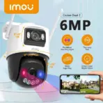 IMOU Cruiser Dual 2 (6MP Dual-Lens WiFi 6 Camera) | 3MP+3MP Pan/Tilt & Fixed Lenses, Human/Vehicle Detection, Red & Blue Warning Lights, Smart Full-Color Night Vision, H.265 Compression