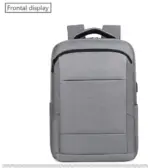 Business Slim Formal Laptop Backpack for up to 15.6 Inch - Durable Oxford Textile - USB Charging Port - Organized Compartments - Waterproof - Heavily Padded for Sensitive Electronics Impact Protection - GREY - Image 8