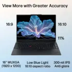 Lenovo ThinkPad E16 Gen 3 Intel® Core Ultra 5 225H | 8GB DDR5 RAM ; 512GB NVMe SSD | 16-inch WUXGA IPS Display | Intel® UHD Graphics | DOS | ECLIPSE BLACK - Image 4