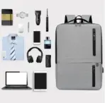 Laptop Backpack  Business / Travel  | USB Charging Port | Holds Up to 15.6" Laptops & Tablets | Waterproof | Anti-theft Pockets | Lightweight | Organized Compartments Slim Formal Design - RED - Image 13