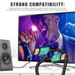 Certified 8K HDMI 2.1 Cable , 48Gbps Ultra High Speed HDMI® Cord Ethernet CEC 4K 240Hz 165Hz 144Hz 120Hz 8K 60Hz eARC Netflix HDCP2.3 HDR10+ PC Laptop RTX5090 TV Monitor Projector X-box PS5 | 3 meters - Image 4