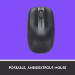 Logitech MK220 Wireless Keyboard And Mouse Combo – Compact Design, Spill-Resistant Keys, Ambidextrous Optical Mouse, 10 m Range, 24-Month Battery Life, USB 2.4GHz  Receiver, Supports Windows & ChromeOS | BLACK - Image 5