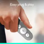 Logitech R500s Laser Presentation Remote With Red Laser Pointer, Bluetooth & USB-A Receiver, 20m Range, Customizable Buttons Via Logi Options+, Windows macOS ChromeOS iOS Android - Image 2
