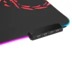 Marvo MG011 Rechargeable Mousepad – ARGB, Ultra-Smooth Surface, 4-Port USB Hub, Water-Resistant, Non-Slip Base - Image 5