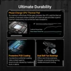 ASUS TUF Gaming GeForce RTX 5070 OC 12GB GDDR7 Graphics Card With AI DLSS 4, Ray Tracing, Military-Grade Components, Triple Axial-Tech Fans, & Dual BIOS Modes  | 1 YEAR WARRANTY - Image 4