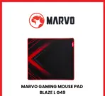 G49 Blaze L Gaming Mousepad – Medium Size 450x400mm, High-Density Waterproof Surface, Anti-Fray Edges, Optimized Tracking