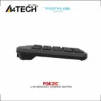 A4TECH FSTYLER FGK21C 2.4G Wireless Numeric Keypad Rechargeable Number pad - Auto-Channel Sort - USB Type-C Charging Cable -18 Low-profile Keys -Windows 7/8/8.1/10/11 - Image 3