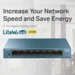 TP-Link LS108G 8-Port Gigabit Desktop Switch with Plug & Play Setup, Steel Housing, QoS Support, Green Ethernet & 16KB Jumbo Frame – Reliable, Energy-Efficient Networking