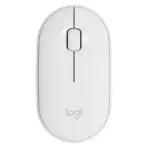 Logitech M350 Pebble Wireless Silent Mouse with Bluetooth or 2.4 GHz Receiver, Slim Computer Mouse with Quiet Clicks, for Laptop/Notebook/iPad/PC/Mac/Chromebook | WHITE  - Image 13