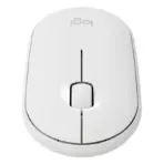 Logitech M350 Pebble Wireless Silent Mouse with Bluetooth or 2.4 GHz Receiver, Slim Computer Mouse with Quiet Clicks, for Laptop/Notebook/iPad/PC/Mac/Chromebook | WHITE  - Image 11