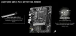 MSI PRO B760M-E DDR4 Motherboard, Micro-ATX - Supports Intel 14th, 13th & 12th Gen Core Processors, LGA 1700 - DDR4 Memory Boost 4800+MHz/OC, PCIe 4.0 x16 Slot, M.2 Gen4 Slot - Image 5
