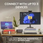 Logitech MX Anywhere 3S – Ultra-Precise 8K DPI Mouse Any-Surface Tracking, MagSpeed Scroll, USB-C Rechargeable, Quiet Clicks, Bluetooth Only, Up to 3 Devices At The Same Time, Works on Glass, Programmable Buttons, Win/macOS/ChromeOS/Linux | ROSE PINK - Image 7