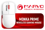 Marvo Monika G997W Wireless Gaming Mouse, 26,000 DPI, 6D Programmable Buttons, 4000Hz Polling Rate, 80M Clicks Durability, USB/USB-C, Ultra-Light 53g, Ergonomic Design