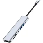 BYL 7-in-1 USB-C Hub With 4K HDMI, PD 100W Fast Charging, 2 USB 3.0 (5Gbps), SD/TF Card Reader & Extra USB-C Port For Laptops & More - Image 4
