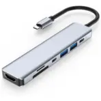 BYL 7-in-1 USB-C Hub With 4K HDMI, PD 100W Fast Charging, 2 USB 3.0 (5Gbps), SD/TF Card Reader & Extra USB-C Port For Laptops & More - Image 2