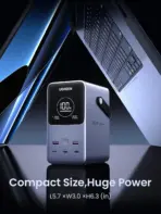 UGREEN 300W 48,000mAh Portable Power Bank With LiFePO4 Battery, 140W PD3.1 USB-C Fast Charging, 5 Ports (3C2A), Smart Display, LED Light With SOS Mode, 153Wh Laptop & Travel Backup Charger - Image 6