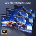 UGREEN 8K Micro HDMI To HDMI Cable 2-meters, HDMI 2.1 48Gbps, 8K@60Hz, 4K@240Hz, HDR eARC Dolby Atmos , Braided Aluminum Shell , Ultra High Speed | HD164 15517 - Image 2
