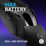 Logitech G309 LIGHTSPEED Wireless Gaming Mouse, HERO 25K Sensor, LIGHTFORCE Hybrid Switches, 300+ Hr Battery, 86g Lightweight, Dual Wireless, 6 Buttons, PC & Mac | Black - Image 5