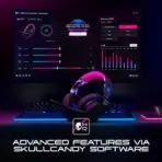 Skullcandy SLYR Pro Wired Gaming Headset With 50mm Drivers, Enhanced Sound Perception, AI Clear Voice Mic, Multi-Platform USB-C/3.5mm Support, Lightweight Comfort | Blue DigiHype - Image 6