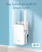 CUDY  AX1500 Mesh Wi-Fi 6 Range Extender With 1201Mbps 5GHz + 300Mbps 2.4GHz, Dual-Band AX, WPS Setup, Ethernet Port, Mesh Support | RE1500 - Image 2