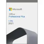MICROSOFT OFFICE 2021 PROFESSIONAL PLUS – 1 USER LICENSE