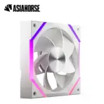 AsiaHorse NYOTA ARGB 120mm Case Fan – Reverse White, PWM 800–2000RPM, 61.5 CFM Airflow, Quiet 29dB, Hydraulic Bearing, Customizable ARGB Lighting, 4-Pin