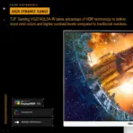 ASUS TUF VG27AQL5A-W Series 5 White Gaming Monitor – 27-inch, QHD(2560x1440), 210Hz(OC), Fast IPS, ELMB SYNC, 0.3ms GTG (min.), Stereo speaker, DisplayWidget Center, Gaming AI, 4-Way Adjustable Stand - Image 3