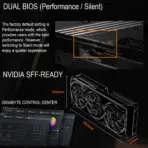 Gigabyte GeForce RTX 5070 Ti WINDFORCE OC SFF 16GB GDDR7 Graphics Card With 8960 CUDA Cores, DLSS 4, 256-Bit Bus, PCI-E 5.0, 2497 MHz Core Clock, Dual BIOS, Hawk Fans, And SFF-Ready Reinforced Design | 1 YEAR WARRANTY - Image 3
