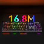 Meetion MK009 Pro Hot-Swap Mechanical Keyboard | 104-Key Anti-Ghosting, Red Switches, RGB Lighting, Metal Panel, Volume Knob, Macro Support, Type-C, 50M Keystrokes - Image 16