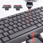 MEETION C235 Silent Wired Keyboard & Mouse Combo | Full-Size | Splash-Proof | USB Plug & Play | 104 Keys | 1200 DPI Mouse | Whisper-Quiet | Black - Image 6
