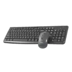 MEETION CW295 Silent 2.4GHz Wireless Keyboard & Mouse Combo, EN/AR Layout, 112-Key Keyboard, Adjustable DPI Mouse, Long Battery Life, Black - Image 3