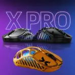 GRAVASTAR Mercury X Pro 8K Wireless Worn Edition-Yellow Gaming  Mouse with X Pro 8000Hz RGB Dongle – Lightweight 49g, PAW 3950 32K DPI, Tri-Mode Connectivity, RGB, Magnesium Alloy Skeleton | Battle Worn-Yellow  - Image 2