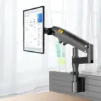 NB D21 Monitor Wall Mount Arm – 22"–35" Screen Support, 9kg Load, 360° Rotation, ±180° Swivel, +85°/-30° Tilt, VESA 75/100mm, Retractable 530mm, ABS & Aluminum Build , Cable Management - Image 10