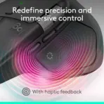 Logitech MX Master 4 Wireless Mouse With Haptic Feedback, MagSpeed Scrolling, 8K DPI Any Surface Tracking, Multi-Device Connectivity, USB-C Fast Charging, Bluetooth, for Windows, MacOS | Graphite ~ 1 Month Warranty - Image 2