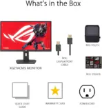 ASUS ROG Strix XG27ACMS 27-inch WQHD 2560x1440 Gaming Monitor, 320Hz OC, 0.3ms Fast IPS, G-SYNC Compatible, FreeSync Premium, USB-C DP Alt Mode, HDR400, 4-Way Adjustable | BLACK - Image 9