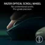 Razer DeathAdder V4 Pro Ultra-Lightweight 56g Wireless Esports Mouse With 45K DPI Focus Pro Sensor, 8K Hz HyperPolling, Optical Scroll Wheel, Gen-4 Switches, 150h Battery | WHITE - Image 4