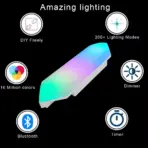 Smart 3D LED RGB Wall Lights, Smart RGBIC Hexagon Shape Lights 20 Cm Each  – App Control  Or Remote Control – Music Sync – For Gaming Room Streaming , Gaming Setup, Home Décor , (6 Panels / Pack) - Image 4