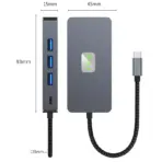 BYL 9-in-1 USB-C Multiport Hub Adapter, 100W Power Delivery, HDMI, RJ45, USB 3.0, SD/TF Card Slots for Windows, macOS, ChromeOS Devices - Image 7
