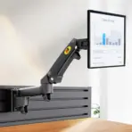 NB D20 Monitor Wall Mount Arm – 17"–27" Display Support, 360° Rotation, Tilt +35°/-50°, 2–7kg Load, Partition Wall Gas Strut Monitor Mount , VESA 75/100mm, Cable Management, Aluminum Steel Build - Image 9