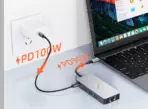 BYL 9-in-1 USB-C Multiport Hub Adapter, 100W Power Delivery, HDMI, RJ45, USB 3.0, SD/TF Card Slots for Windows, macOS, ChromeOS Devices - Image 4
