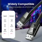 UGREEN 8K DisplayPort Male To Male 5M Black | 80394 - Image 3