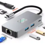 BYL 7-in-1 USB-C Hub With HDMI 4K@60Hz, 10Gbps USB 3.2, 100W PD, 2.5G/10G Gigabit Ethernet, SD/TF – Plug & Play Multiport Adapter for Type-C Laptops
