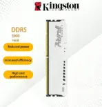 Kingston FURY Beast White 16GB 5600MT/s CL40 DDR5 XMP DIMM | Overclocking | Plug N Play | Intel XMP 3.0 | Single Module | KF556C40BW-16