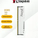 Kingston FURY Beast White 16GB 5600MT/s CL40 DDR5 XMP DIMM | Overclocking | Plug N Play | Intel XMP 3.0 | Single Module | KF556C40BW-16