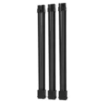 ASIAHORSE 18AWG 8(6+2) Pin GPU Extension Cable Kit – 3-Pack, 30cm, Phosphor Bronze Terminals, Black Shell, High-Durability PCIe Power Extension, Black-Grey